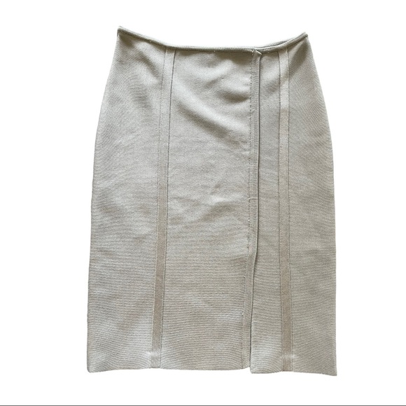 Herve Leger Woman’s Grey 2-Piece Long Sleeve Bandage Dress Size XS/S - Picture 3 of 12